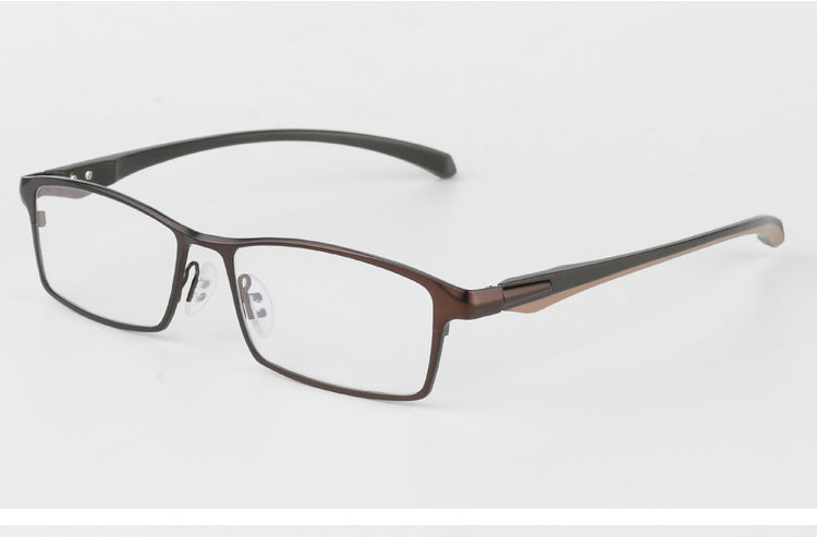 Bclear Men's Titanium Alloy Eyeglasses - Lightweight Flexible Frames with IP Electroplating, Full Rim & Half Rim Options for Work, Reading & Daily Wear