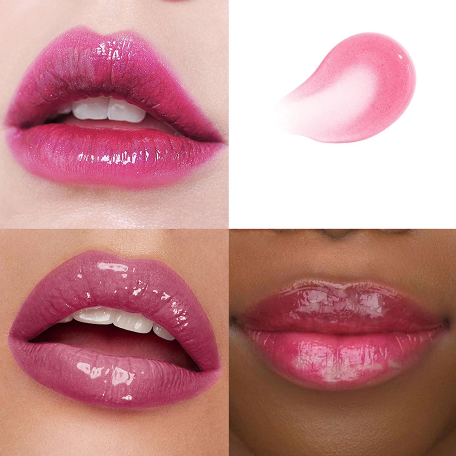 **pH Reactive Color Changing Lip Gloss - Green to Pink Tinted Lip Oil with Moisturizing Shine Finish, Long Lasting Hydrating Lip Balm for Dry Lips | Perfect for Everyday Wear, Date Night & Special Occasions**