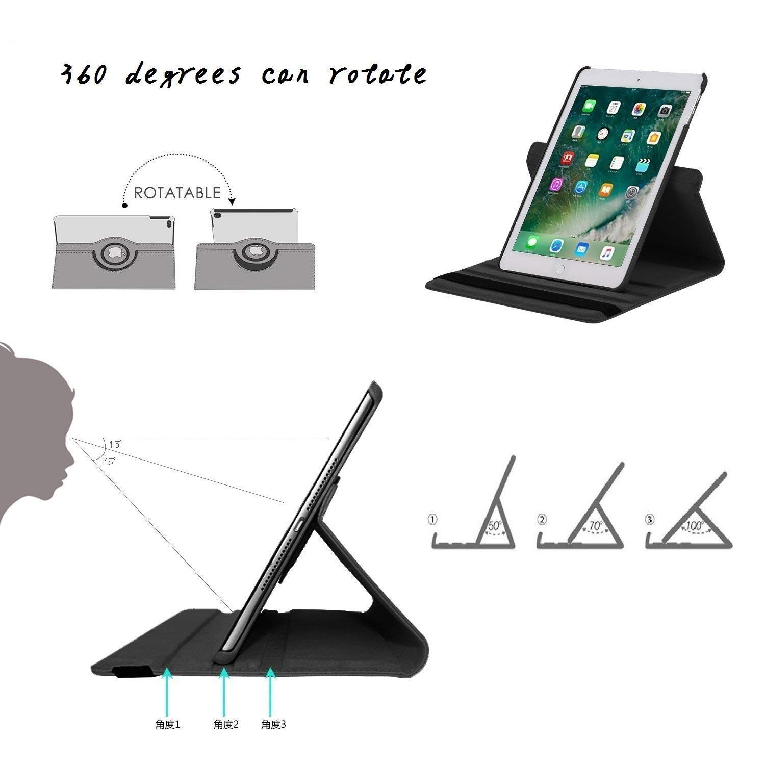 360° Rotating Stand Case for iPad Air 3rd Gen 10.5