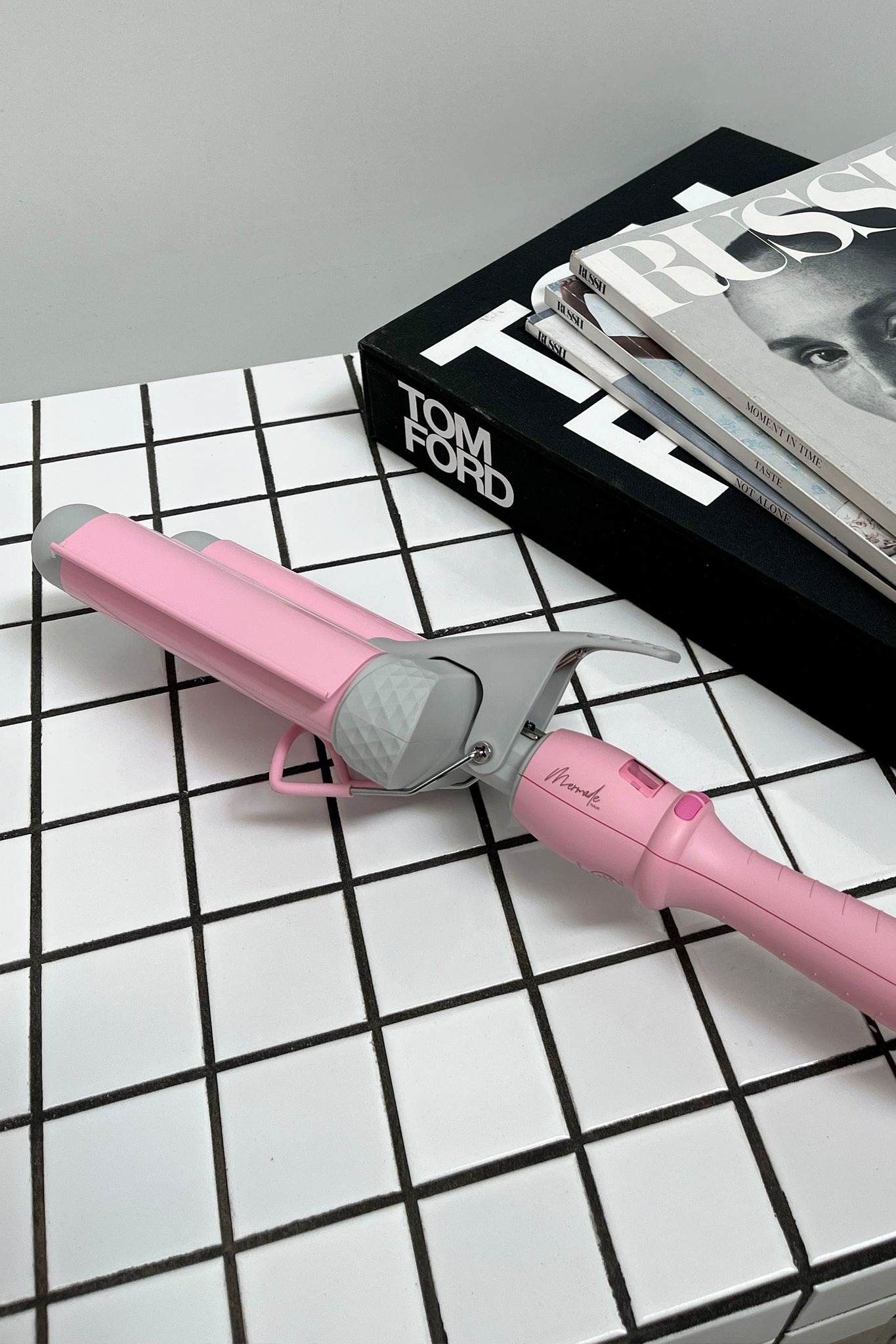 Mermade Pro Hair Waver - 32MM Pink Curling Iron for Beach Waves & Loose Curls | Perfect for Styling, Parties & Everyday Wear