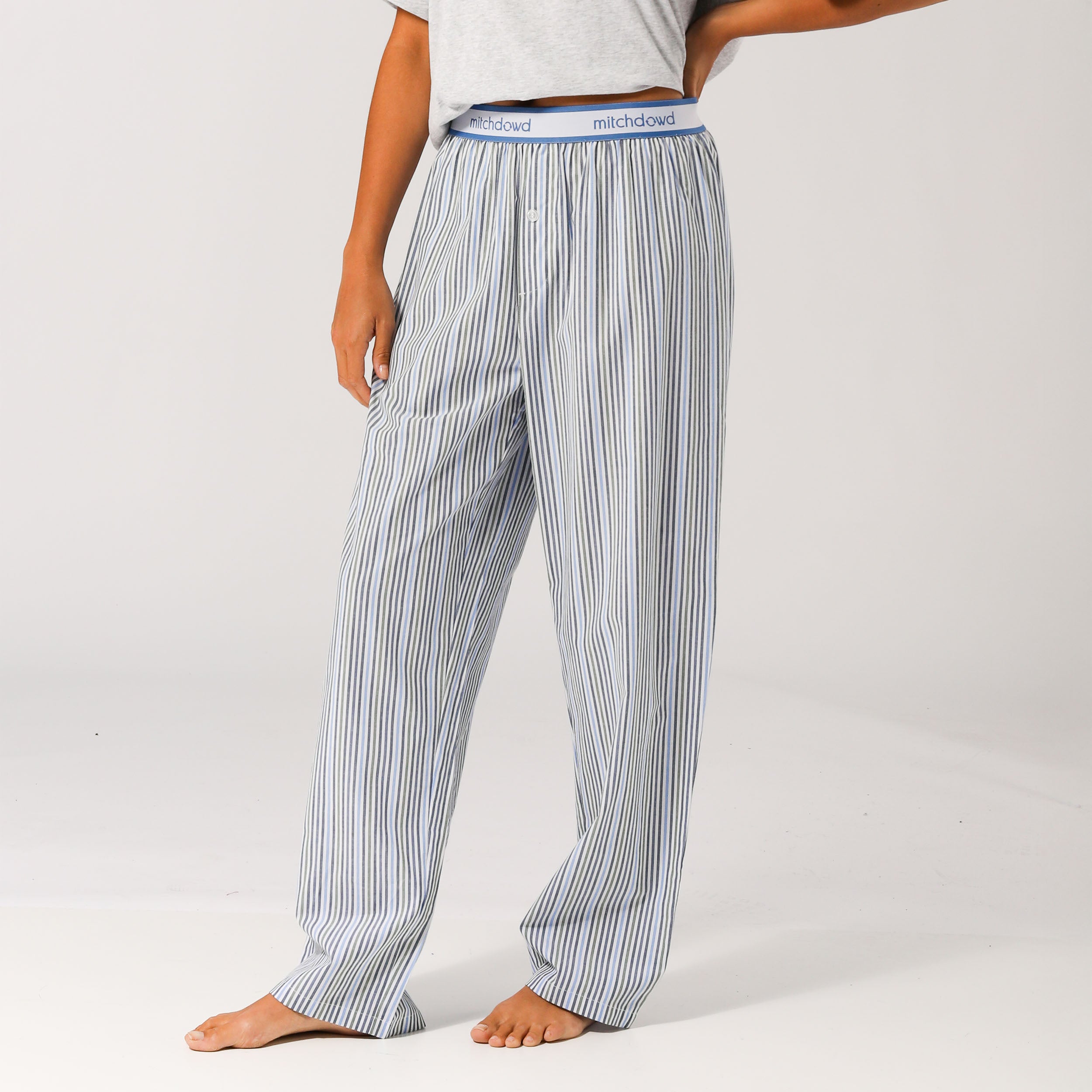Women's Striped Sleep Pants - Soft & Comfortable Lounge Pajama Bottoms for Nightwear & Relaxation at Home