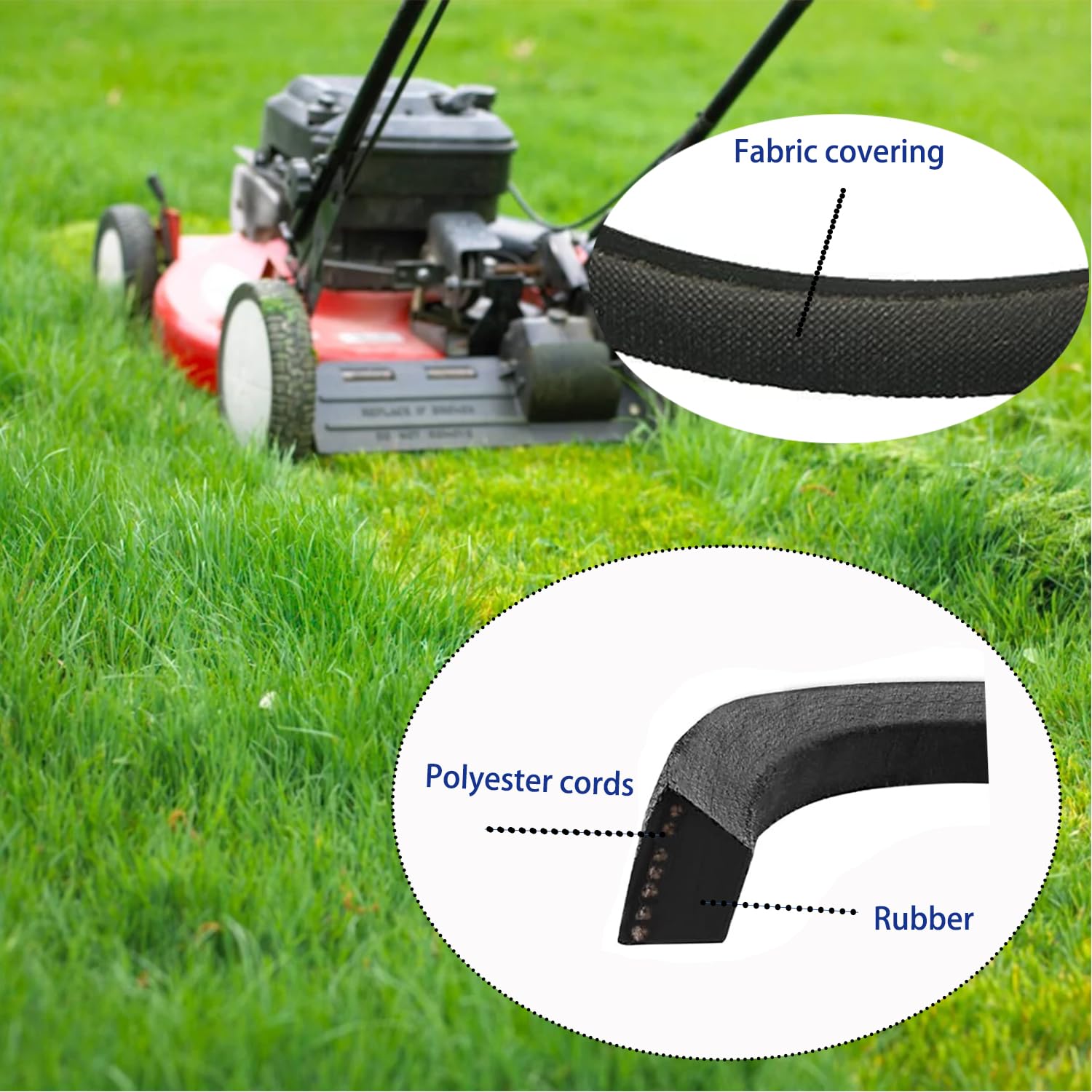117-1018 Mower Belt for Toro - Replacement Deck Drive Belt Compatible with 20330, 20331, 20350, 20351 Lawn Mowers - Perfect for Lawn Maintenance and Grass Cutting