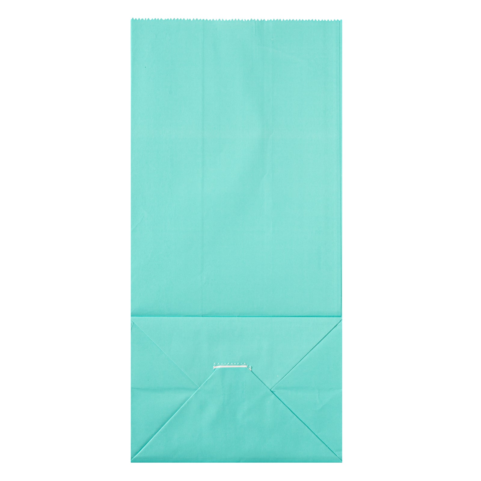 Eco-Friendly Turquoise Paper Bags - 8 lb Capacity, 6 x 4 x 11.75 Inches - Pack of 100 - Perfect for Retail Shopping, Gift Wrapping & Party Favors