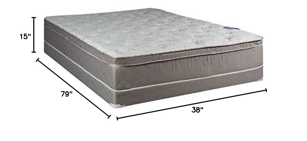 10-Inch Plush Hybrid Eurotop Innerspring Mattress with 4