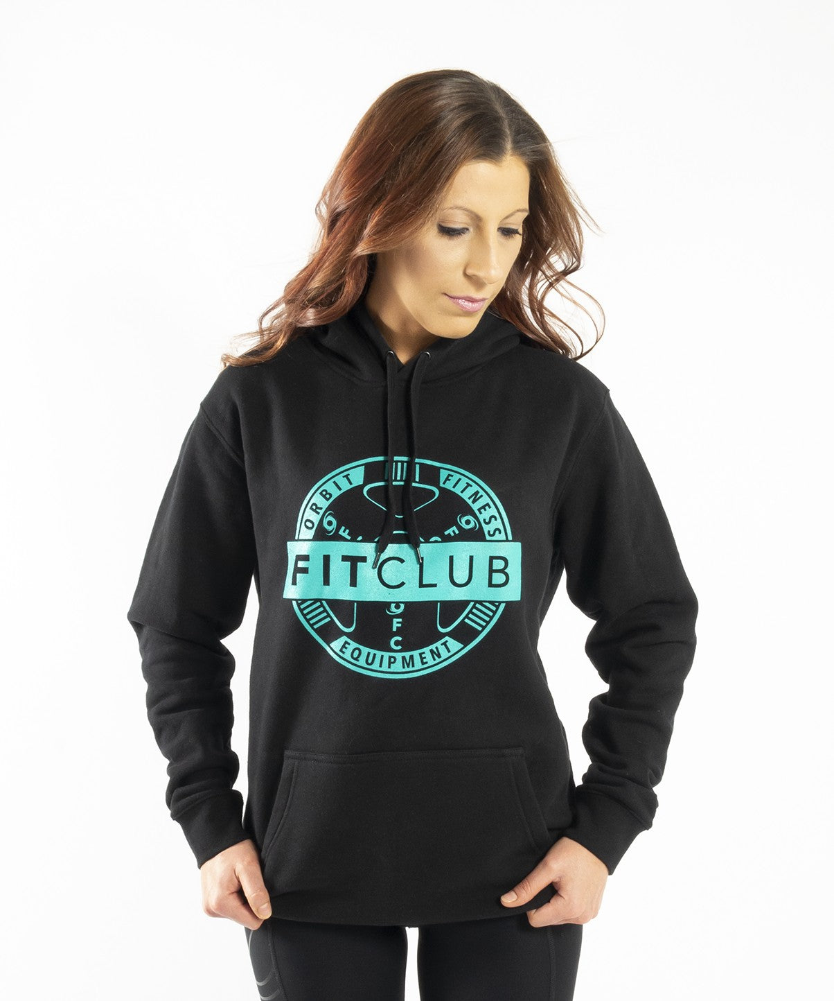 Orbit FitClub Unisex Hoodie - Black | Comfortable & Stylish Pullover for Men & Women | Perfect for Gym, Running & Casual Wear
