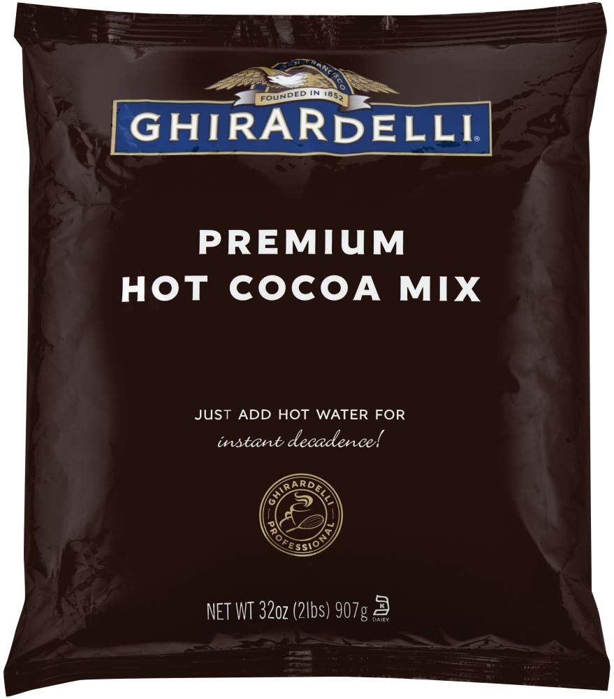 Ghirardelli Premium Hot Cocoa Mix - Rich Chocolate Flavor, 32oz (907g) Bulk Pack for Baking, Gifts & Cozy Winter Nights