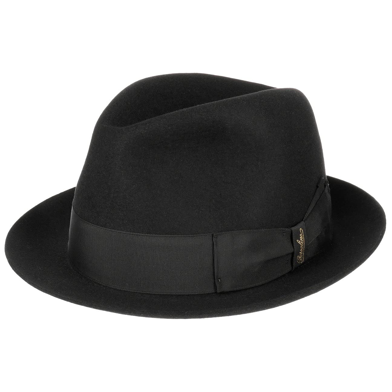 Borsalino Francesco Fur Felt Fedora Hat for Men - Elegant Formal Wear