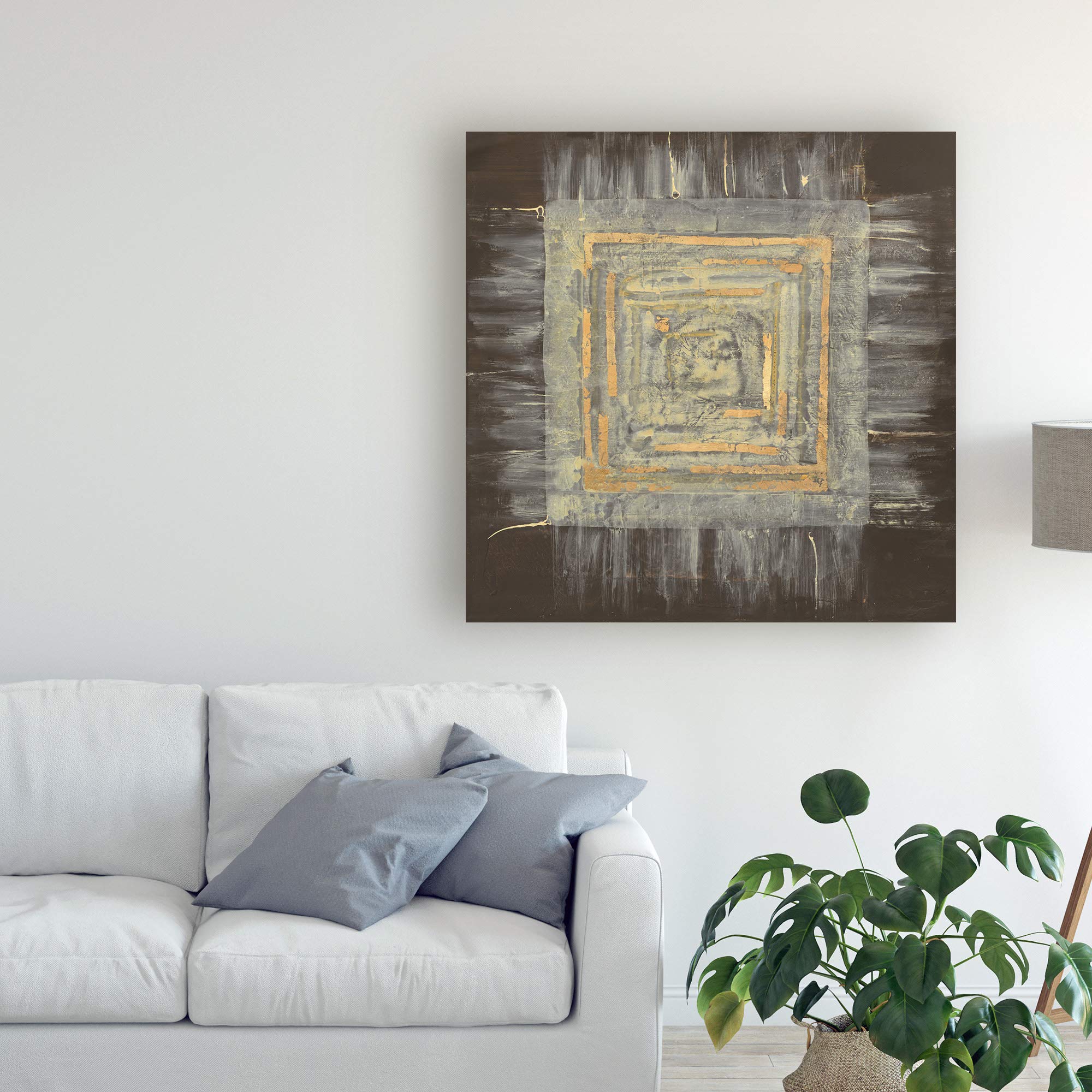 Albena Hristova Gold Tapestry Wall Art - 18x18 Inch Luxury Home Decor for Living Room, Bedroom & Office | Trademark Fine Art Collection