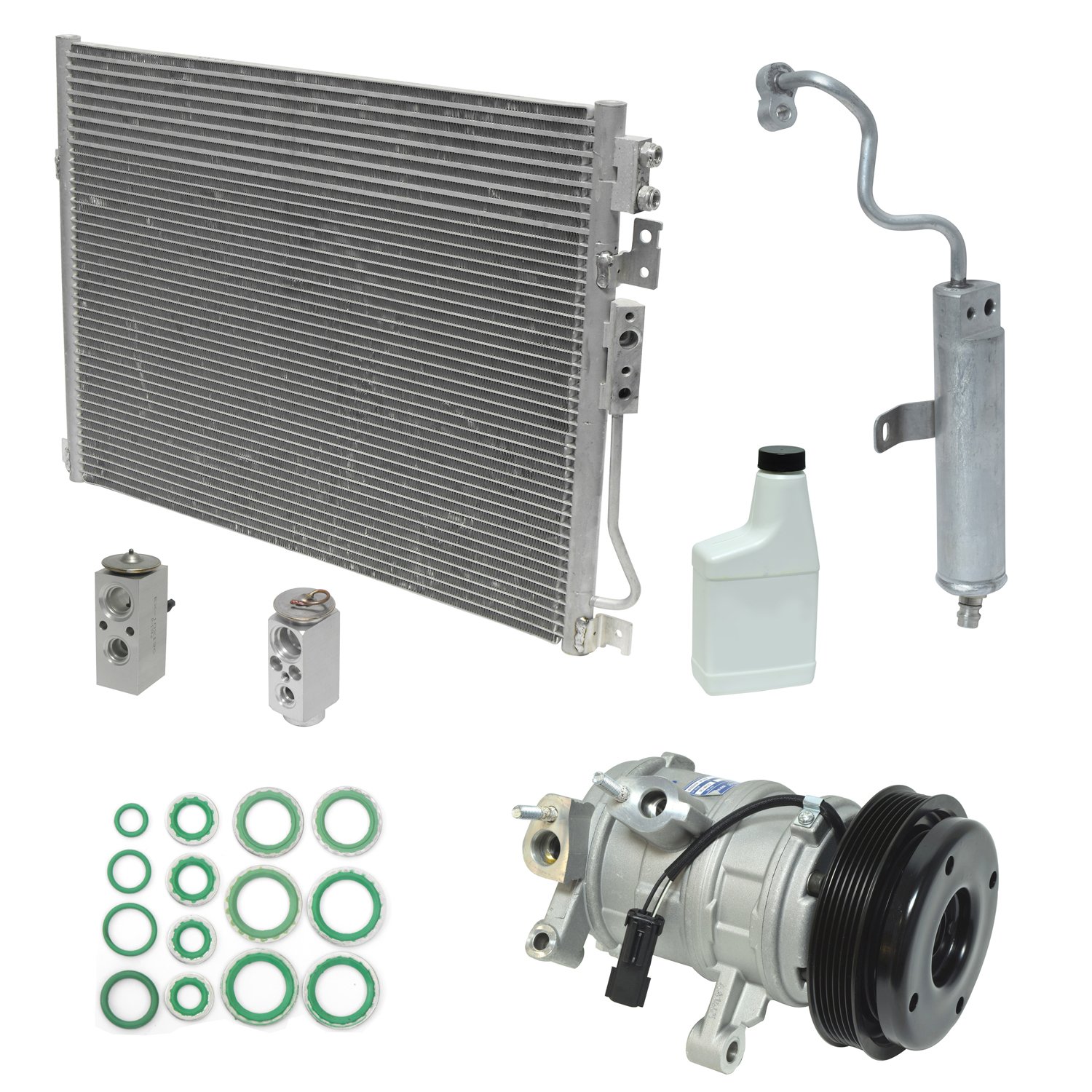 UAC KT 5156A AC Compressor and Component Kit - Replacement for Car Air Conditioning System | Perfect for DIY Auto Repair & AC Maintenance