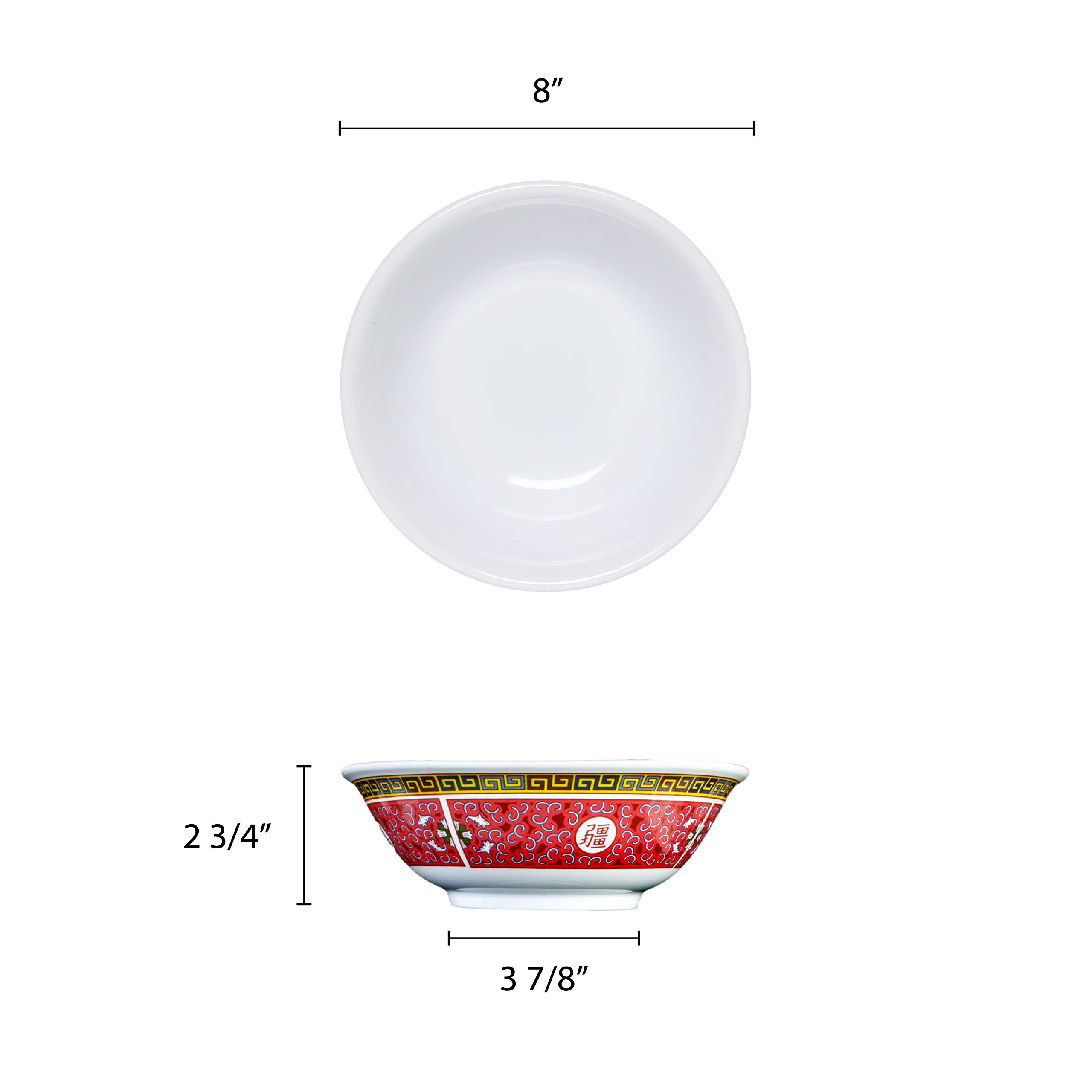 Thunder Group Longevity 36 oz Melamine Dinnerware Set - 8