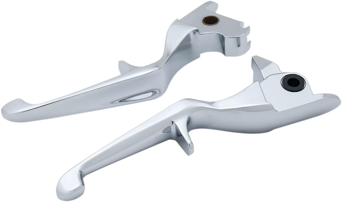 Kuryakyn 1843 Chrome Motorcycle Handlebar Clutch & Brake Levers for 2014-2016 Harley-Davidson Touring Bikes - 1 Pair - Easy Installation & Comfortable Ride for Long Distance Cruising