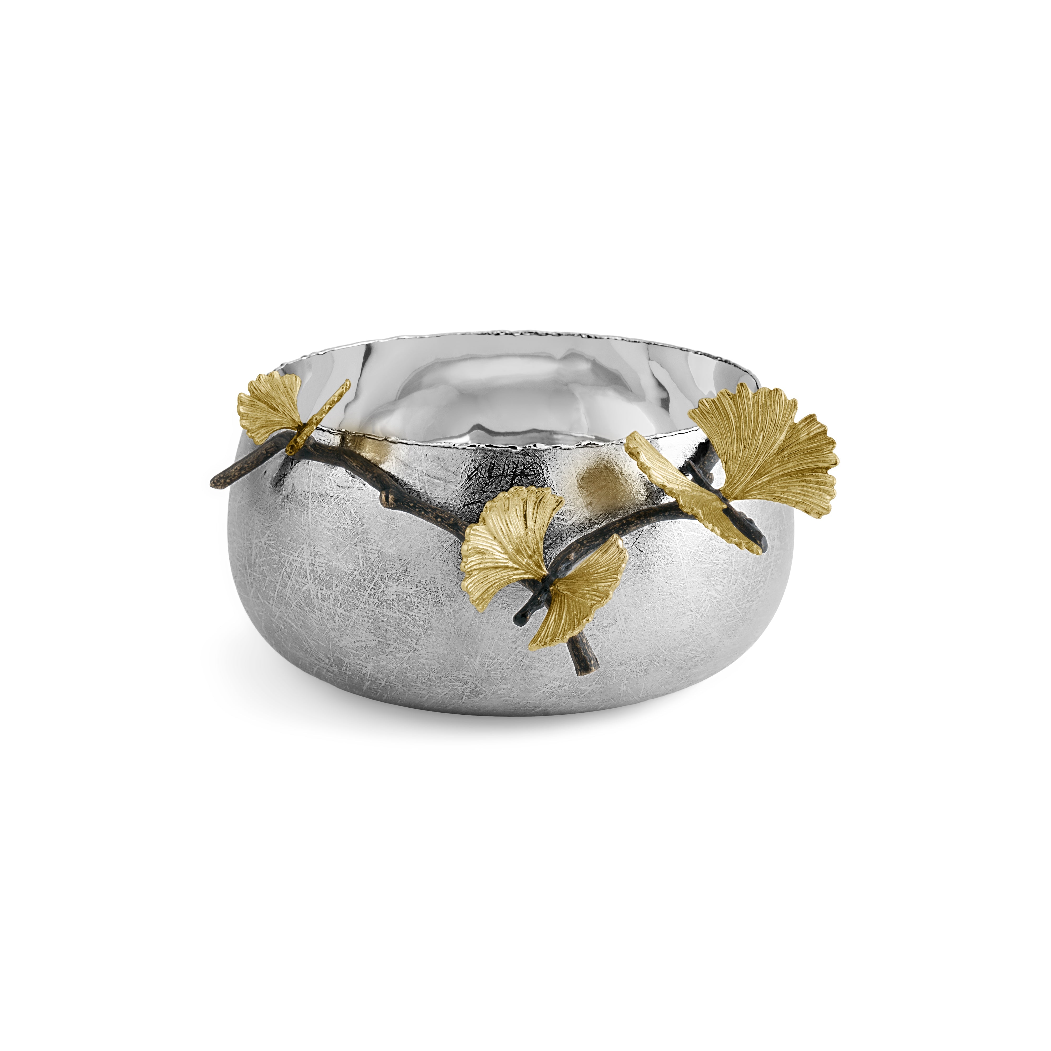 Elegant Butterfly Ginkgo Leaf Serving Bowl - Handcrafted Ceramic Salad Bowl for Entertaining, Dining & Home Decor - Perfect for Parties, Weddings & Everyday Use