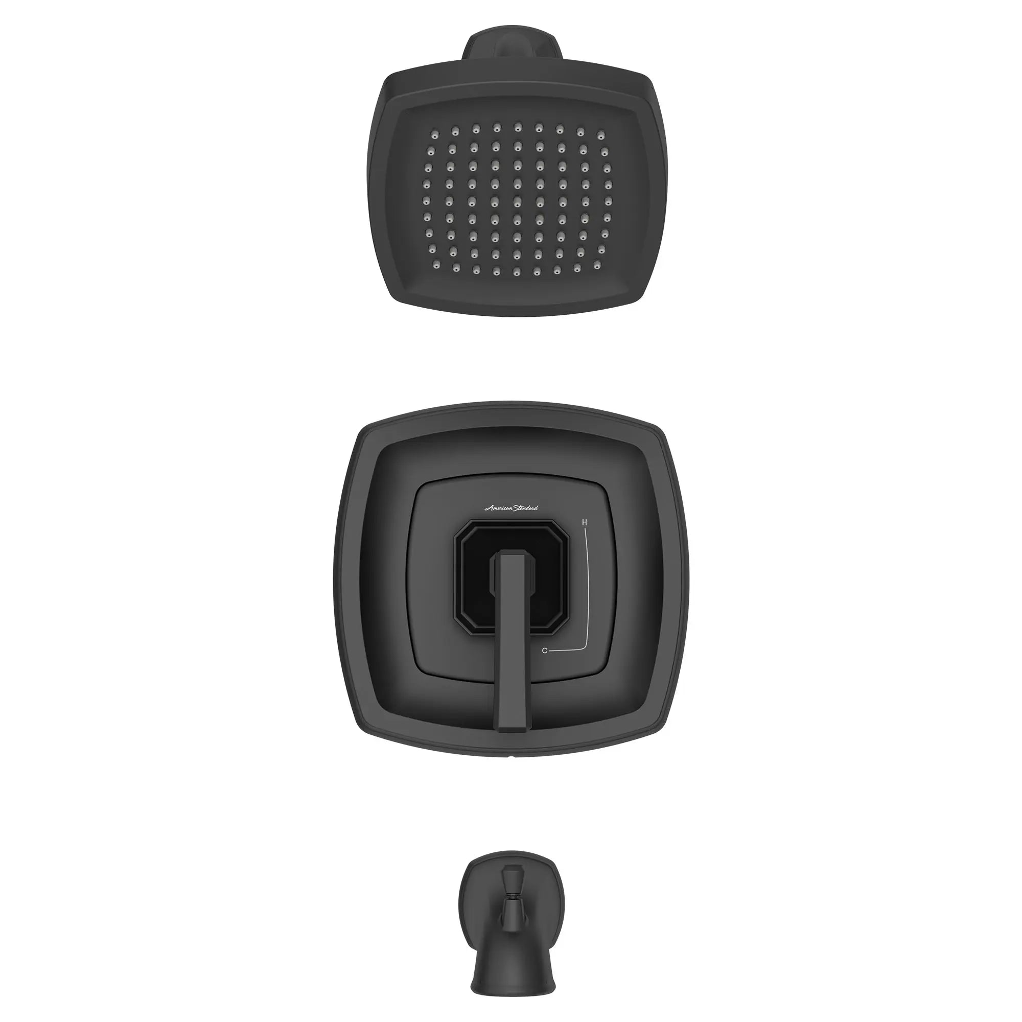 Crawford 2.5 GPM Tub and Shower Trim Kit with Showerhead - Double Ceramic Pressure Balance Cartridge & Lever Handle - Perfect for Bathroom Renovation and Modern Home Upgrade