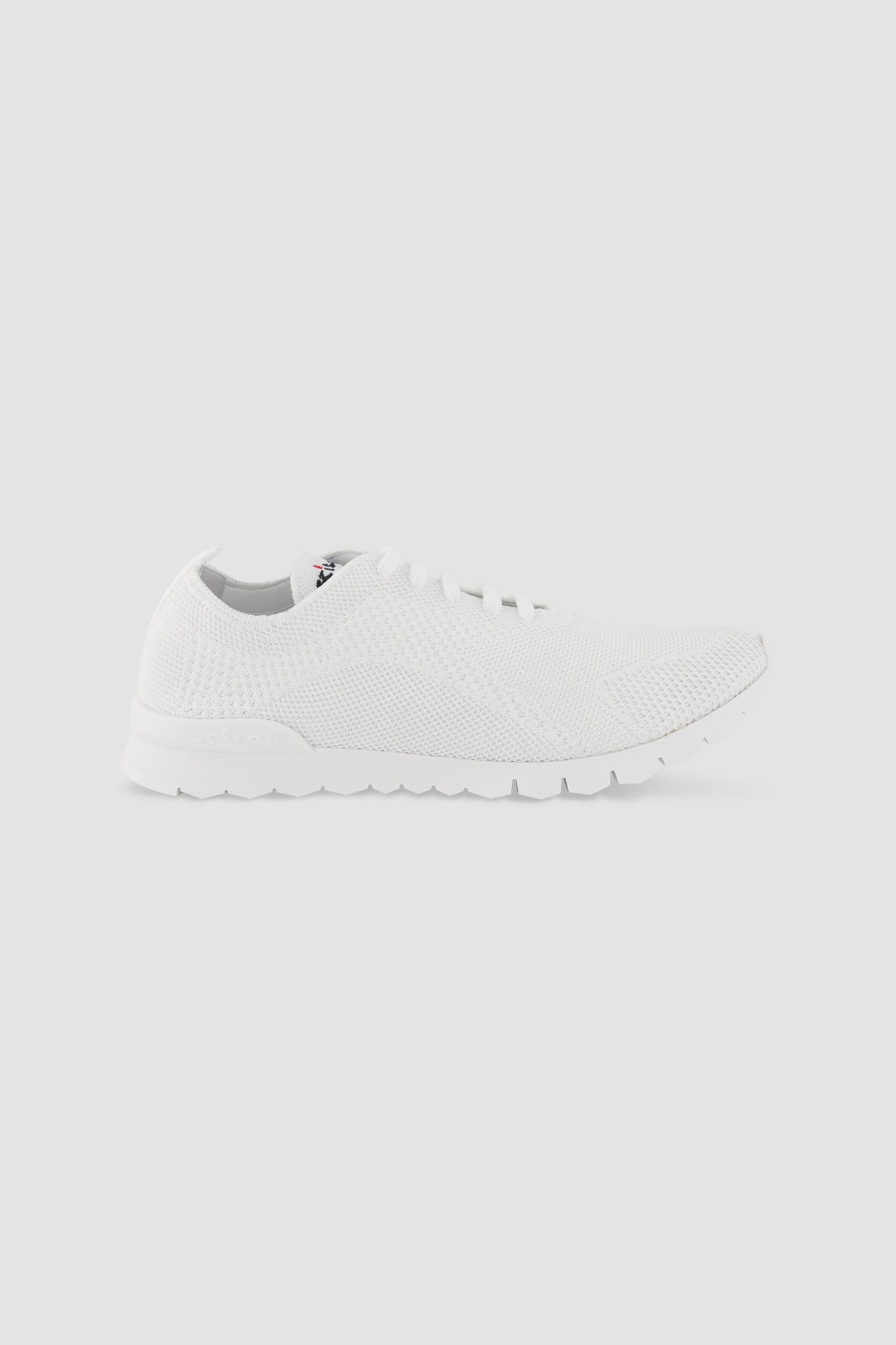 Kiton White Knit Sneakers for Men - Breathable Comfortable Casual Shoes - Perfect for Walking, Travel & Everyday Wear
