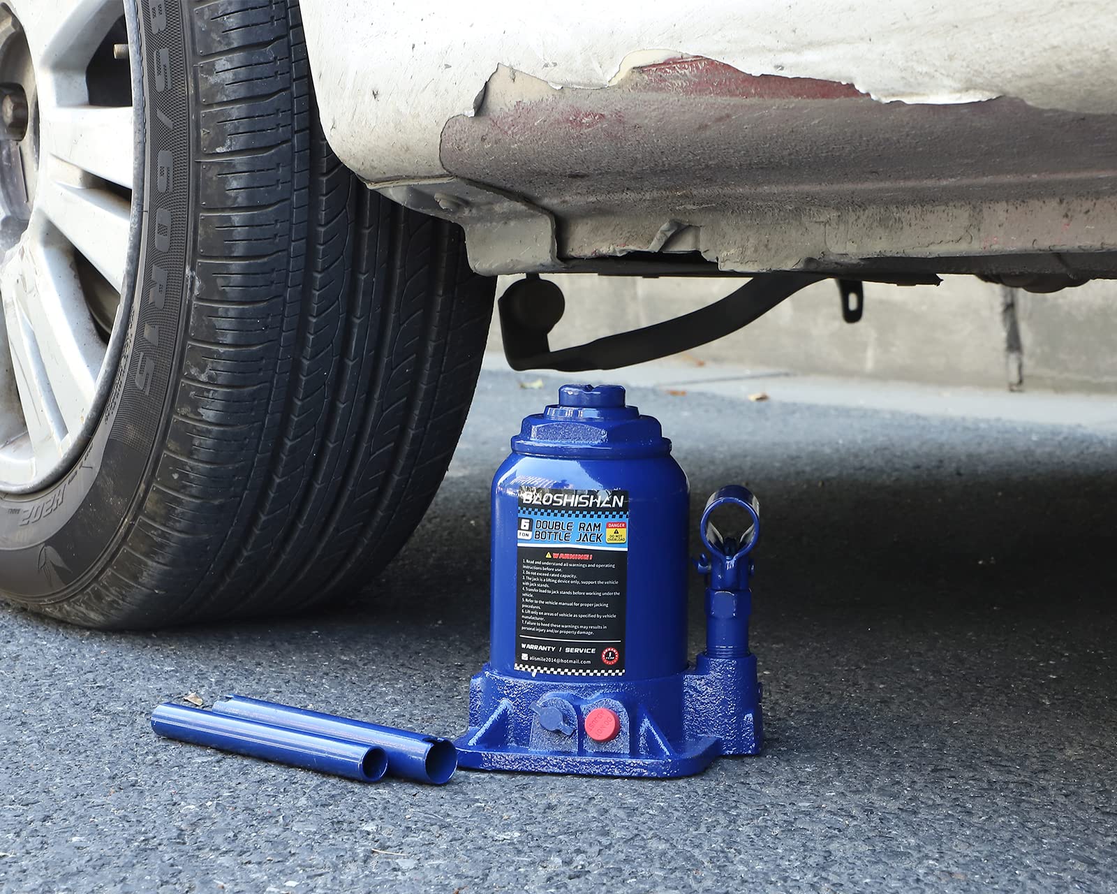 BAOSHISHAN 3 Ton & 6 Ton Hydraulic Bottle Jack Set - Heavy Duty Car Lift Jack for Vehicle Repair, Tire Change, and Auto Maintenance - Perfect for Home Garage, Auto Shops, and Emergency Roadside Use