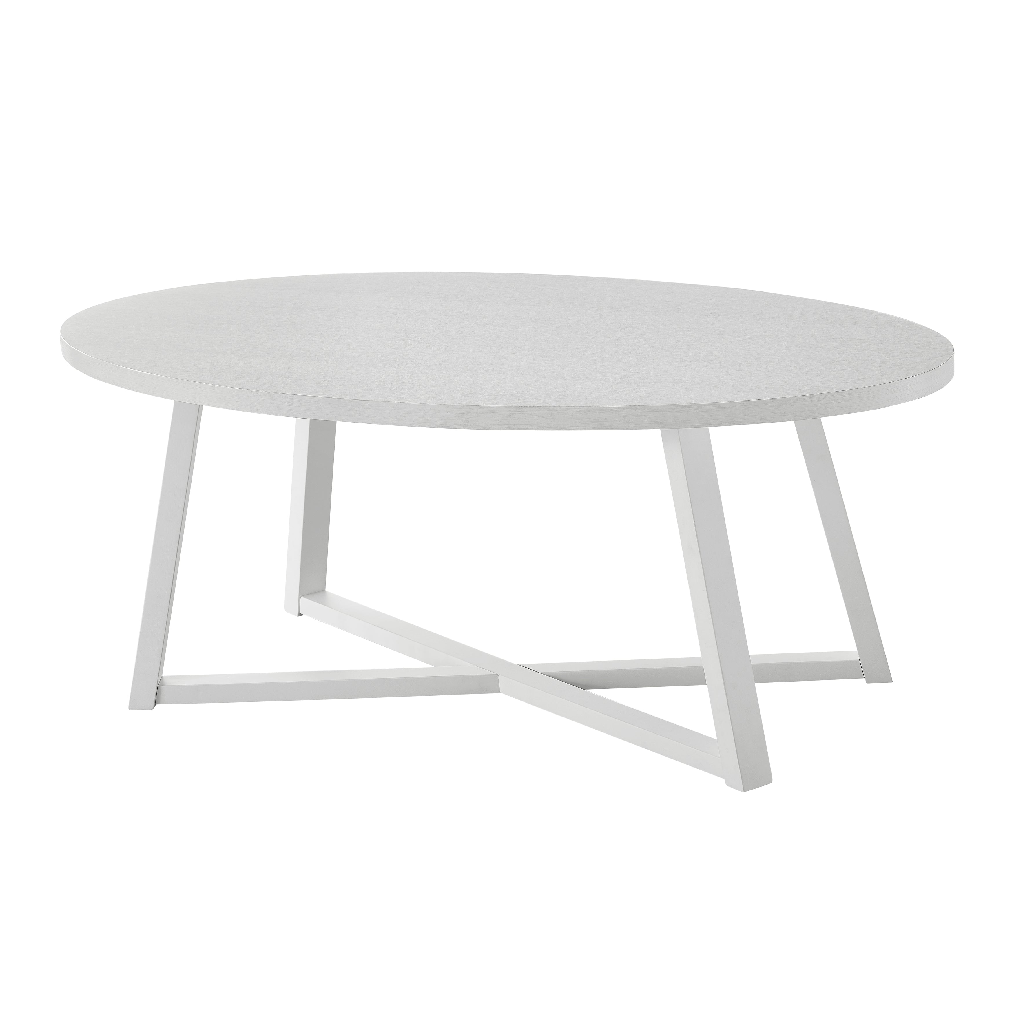Modern Harmony Wood Oval Coffee Table - Roundhill Furniture - Stylish & Durable Living Room Centerpiece for Home Decor
