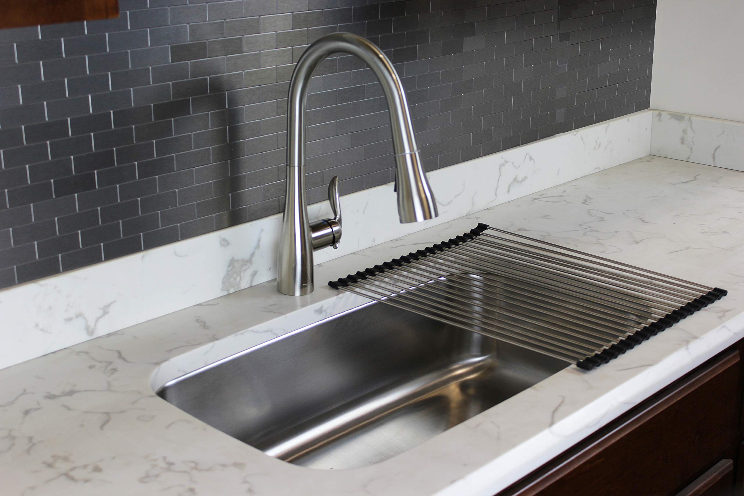 Transolid T3540-PC Polished Chrome Single Handle Pull Down Kitchen Faucet - Perfect for Modern Home Kitchens & Restaurant Use