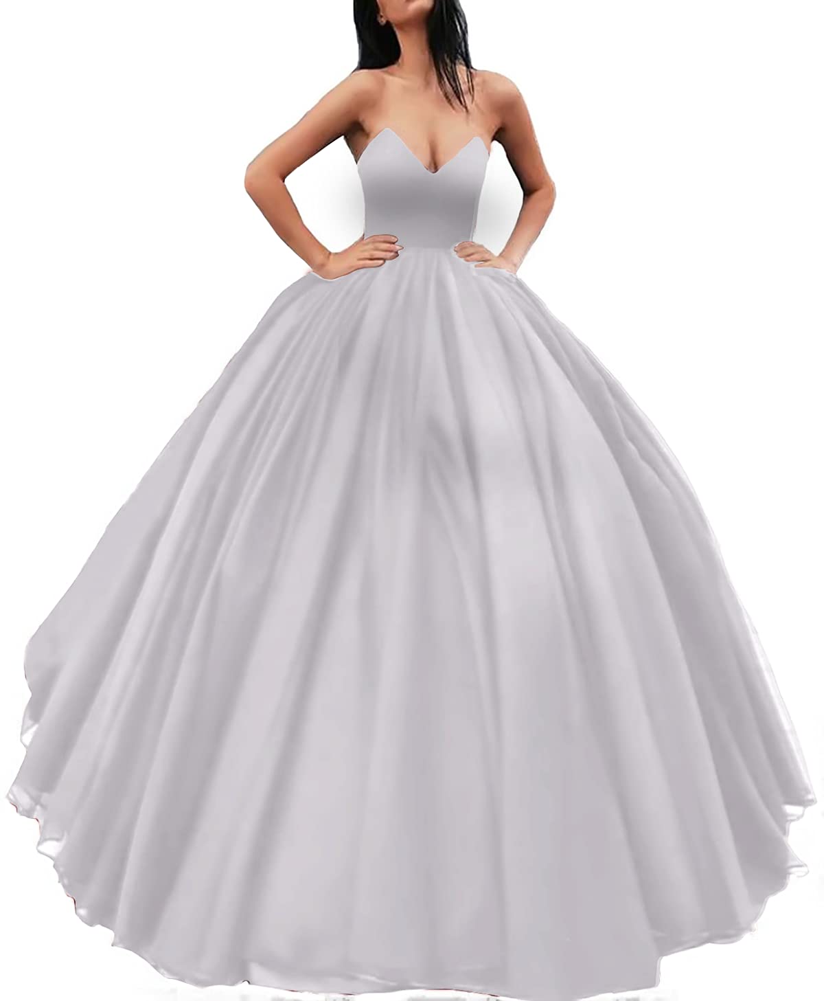 Yuxin Princess Red Ball Gown Quinceanera Dress 2024 | Plus Size Sweetheart Prom Gown | Long Formal Evening Dress for Weddings, Parties & Special Occasions