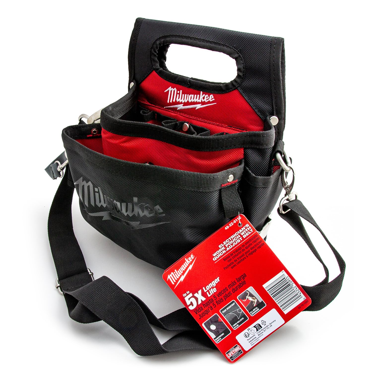 Milwaukee 48228100 Electrician Tool Bag - Durable & Spacious for Electricians & Contractors | Perfect for Work Sites, Home Repairs & Professional Use