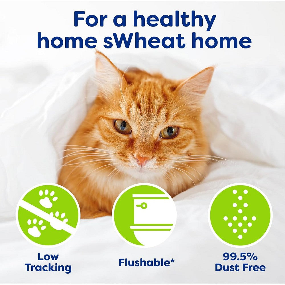 Eco-Friendly Multi-Cat sWheat Scoop Litter - Natural Wheat-Based Cat Litter for Odor Control & Easy Cleaning | Ideal for Homes with Multiple Cats & Small Spaces