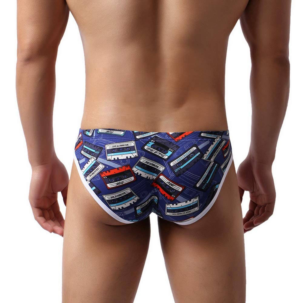 Swbreety Men's Bikini Briefs - Low Rise Underwear with Bulge Pouch - Soft & Comfortable Cotton Underpants for Everyday Wear, Gym, and Sports Activities