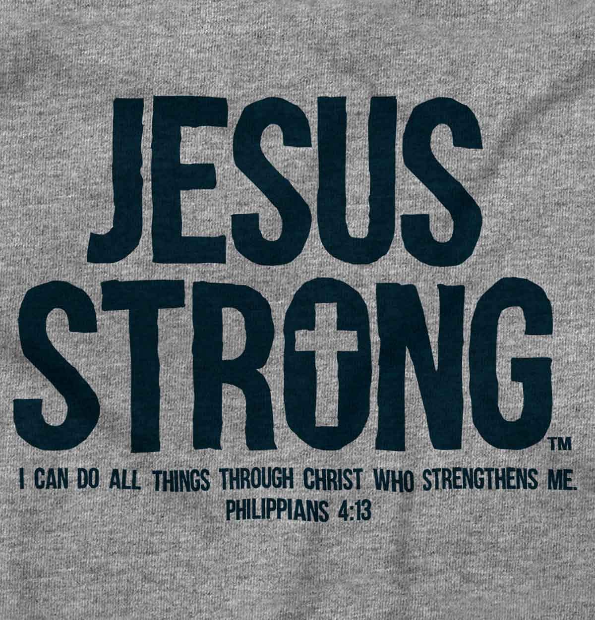 Jesus Philippians 4:13 Zip Hoodie - Unisex Christian Apparel for Worship