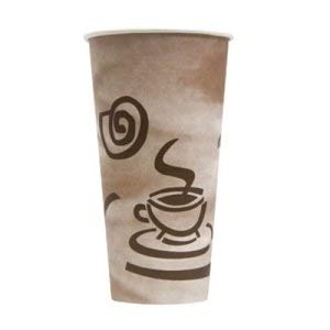 20 oz Paper Hot Cup with Stock Print - 10-50ct Sleeves per Carton (1 Carton) - Perfect for Coffee Shops, Offices, and Catering Events
