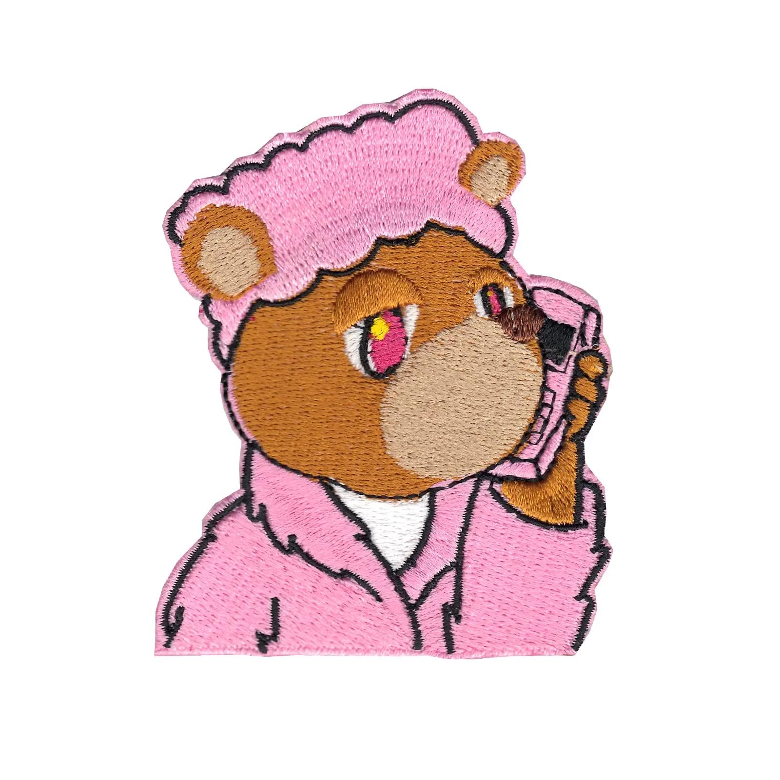 Yeezy Bear Trapgod Patch Music Teddy Iron On Embroidered Applique - Perfect for DIY Jackets, Jeans & Backpacks Customization