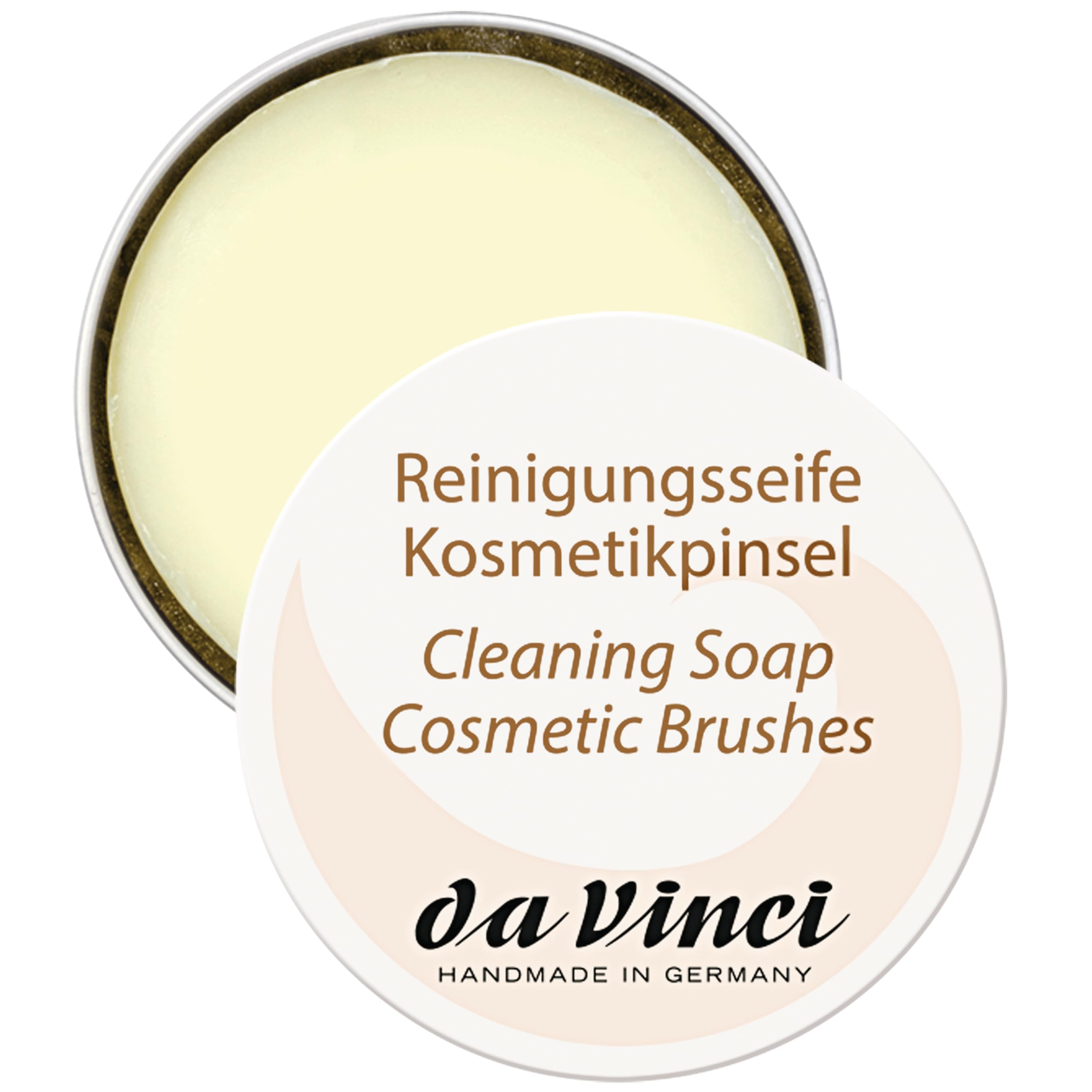 Da Vinci Cosmetics Series 4834 Professional Brush Cleaning Soap - 40g Small Size | Gentle Makeup Brush Cleaner for Artists & Beauty Enthusiasts | Perfect for Daily Brush Maintenance & Deep Cleaning