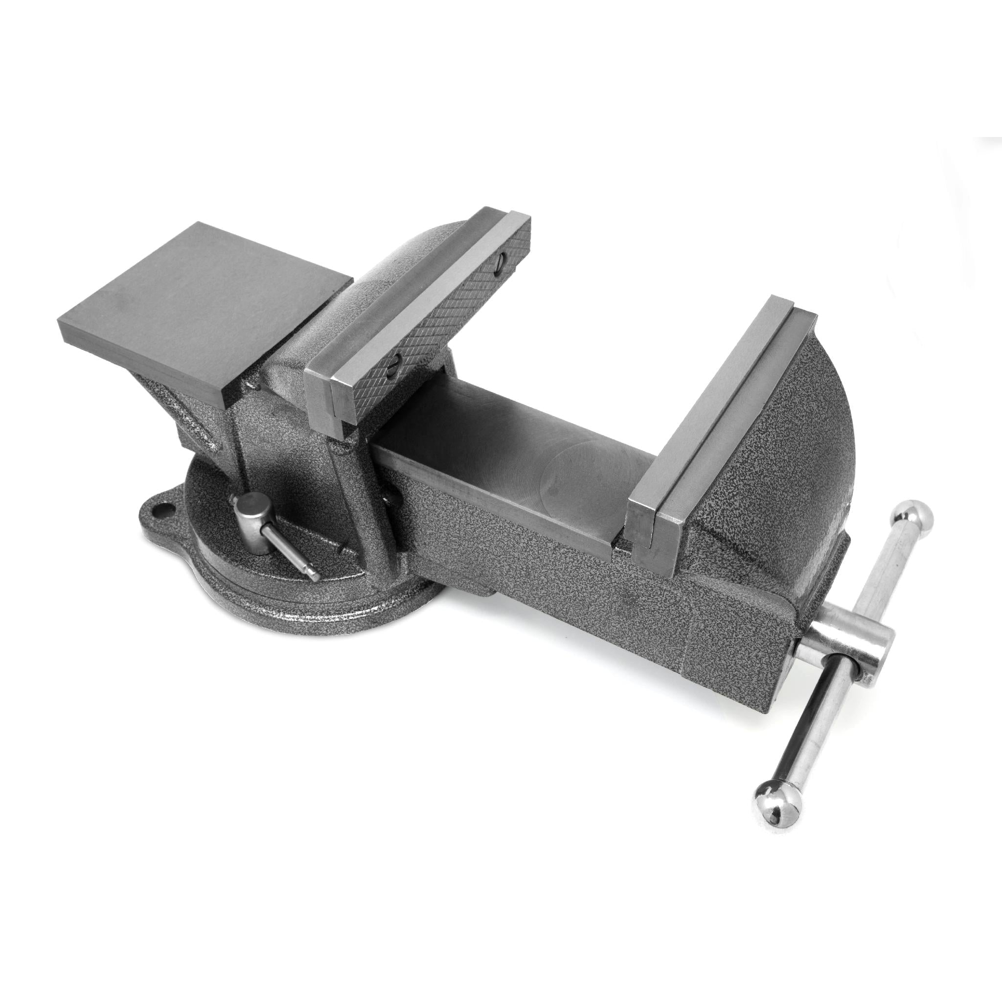WEN BV456 6-Inch Heavy Duty Cast Iron Bench Vise with Swivel Base - Perfect for Woodworking, Metalworking & DIY Projects in Home Workshop
