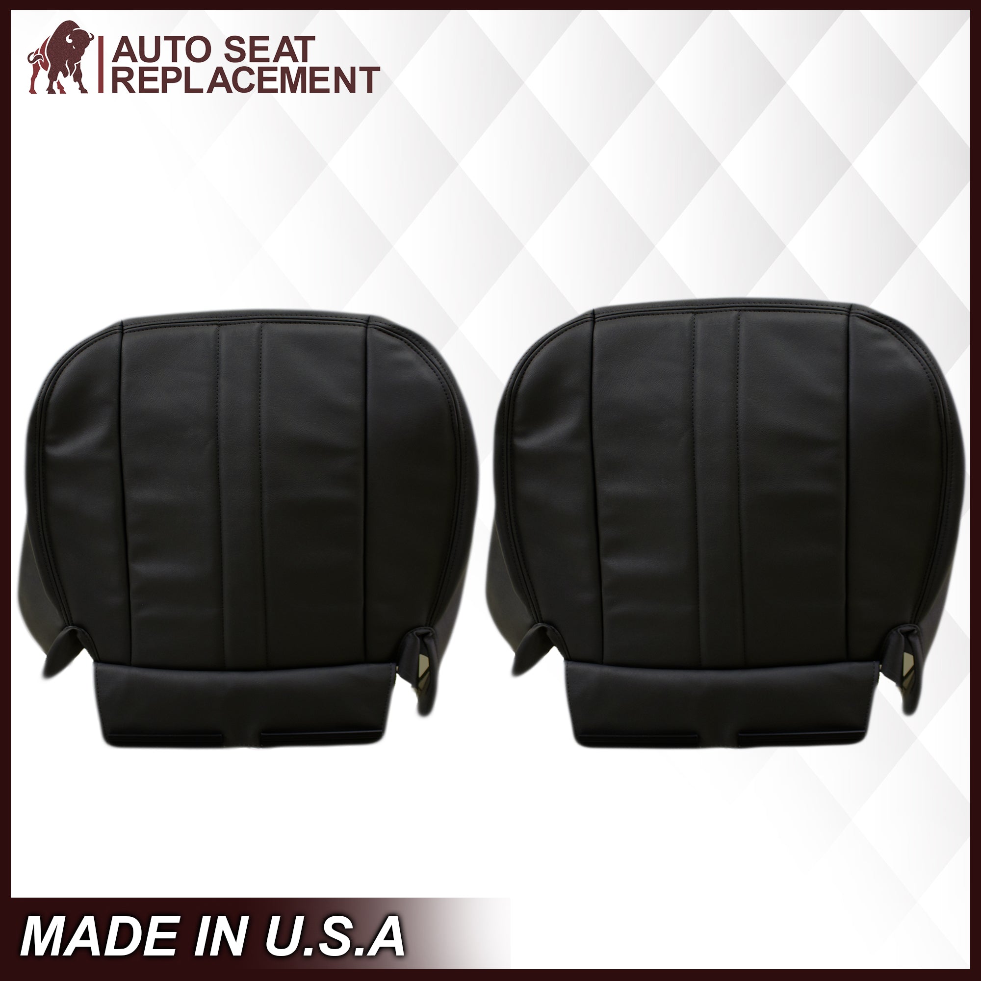 2003-2009 GMC C Series Topkick Dark Gray Vinyl Seat Covers - Durable, Custom Fit Replacement for Truck & Work Vehicle Seats - Perfect for Fleet, Construction & Delivery Drivers