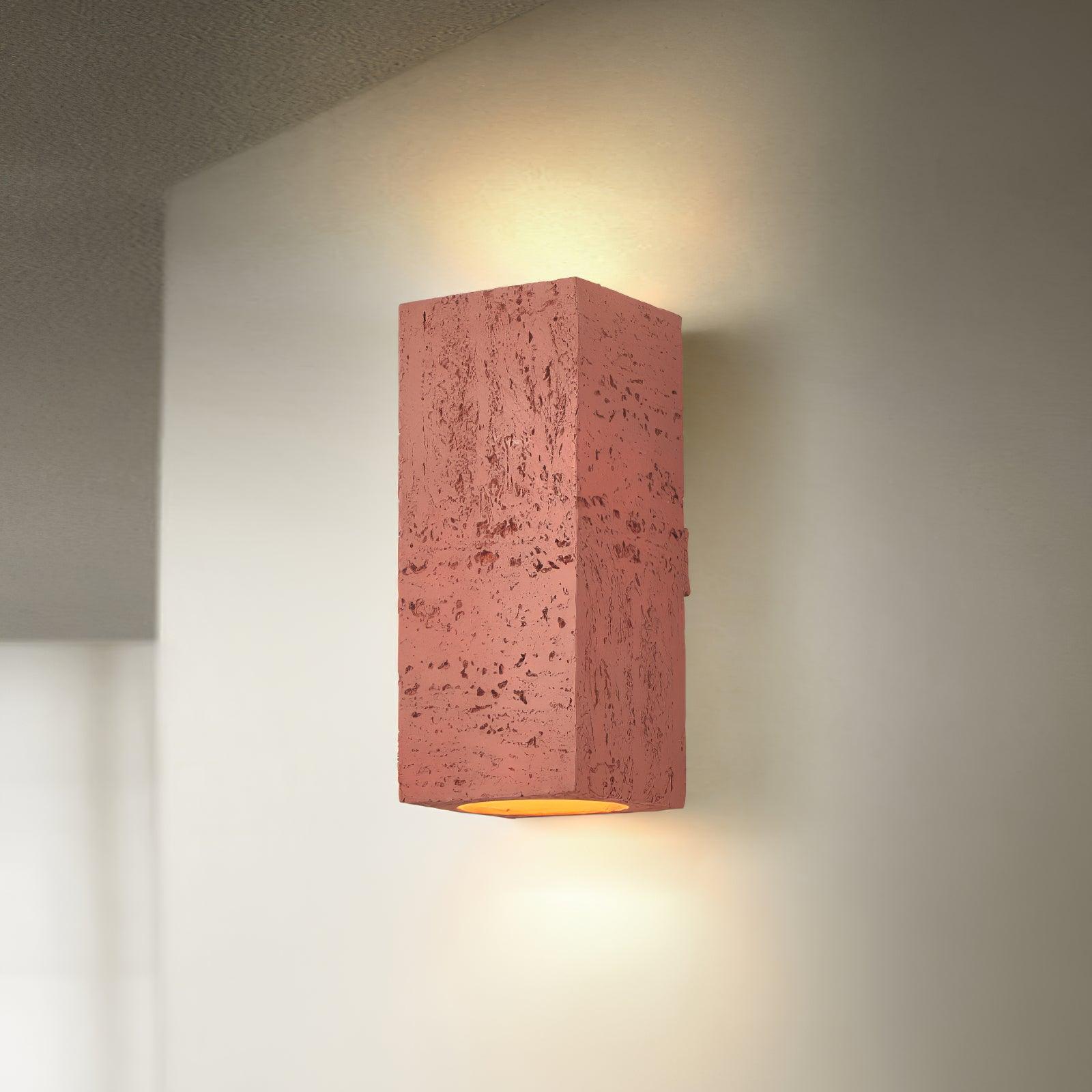 Modern Brick Wall Lamp - Industrial Style LED Sconce Light Fixture for Bedroom, Living Room, and Office Decor | Energy Efficient Indoor Lighting Solution