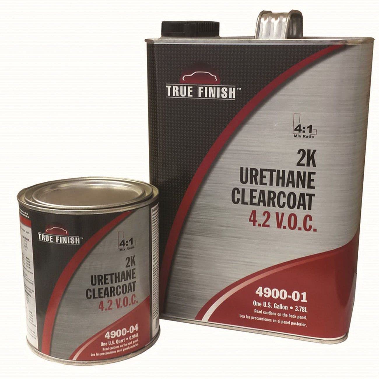 TRANSTAR 4900-01 True Finish Clear Coat - 1 Gallon Automotive Paint Protection for Cars, Trucks & Motorcycles - High Gloss UV Resistant Top Coat
