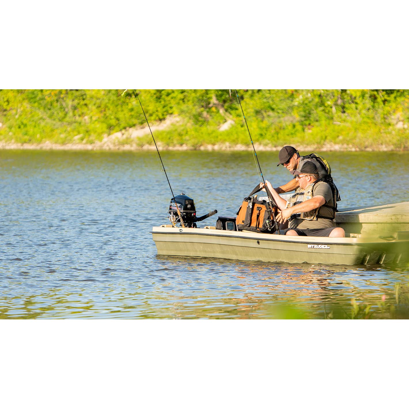 Pelican Exocrate Fishing Bag - Large Waterproof Saltwater Resistant Tackle Storage Bag for Kayak, Boat & Shore Fishing - Durable Gear Organizer for Lures, Hooks & Fishing Accessories