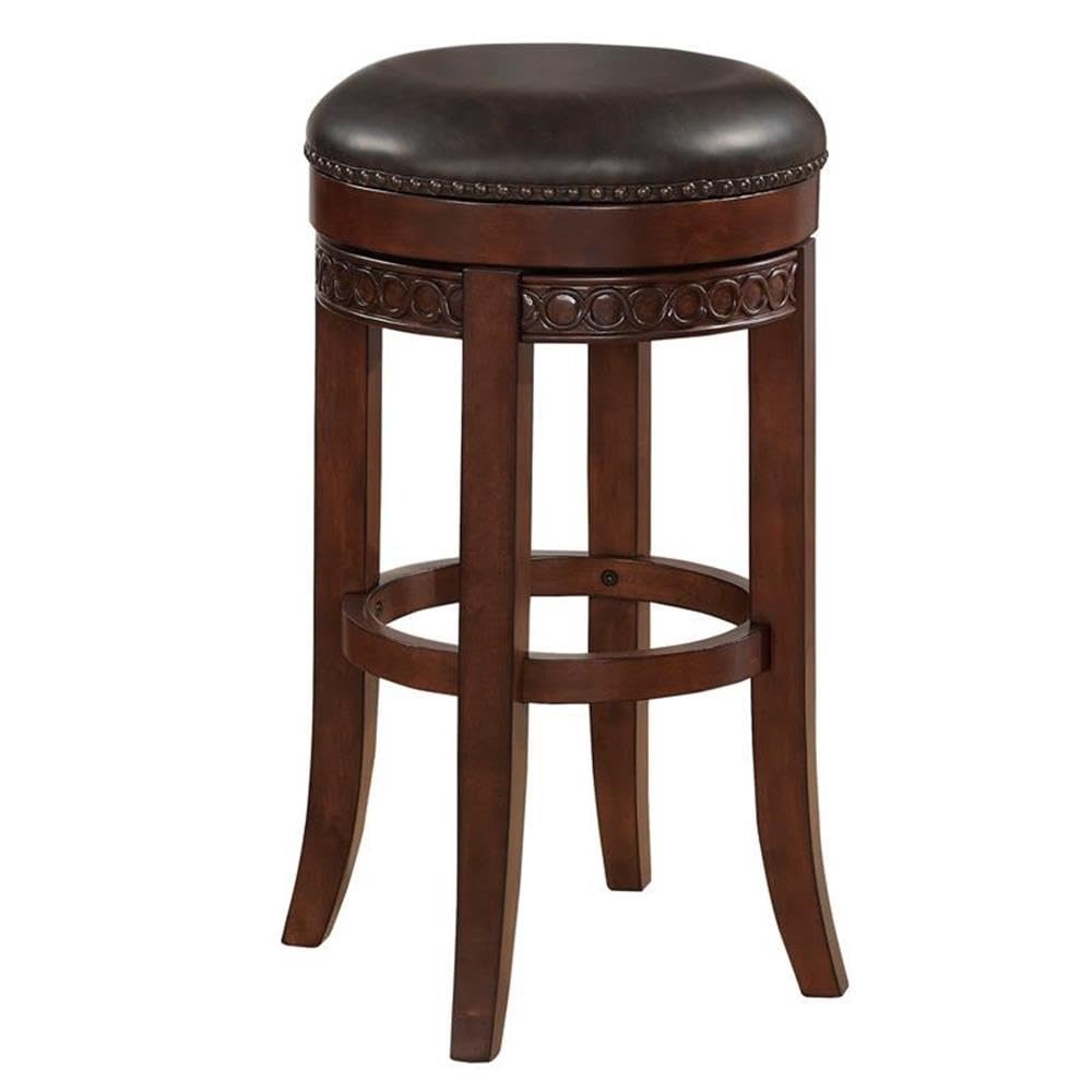 American Woodcrafters Conrad Backless Counter Stool - Solid Wood Bar Stool for Kitchen Island, Breakfast Nook & Home Decor - Rustic Modern Dining Furniture