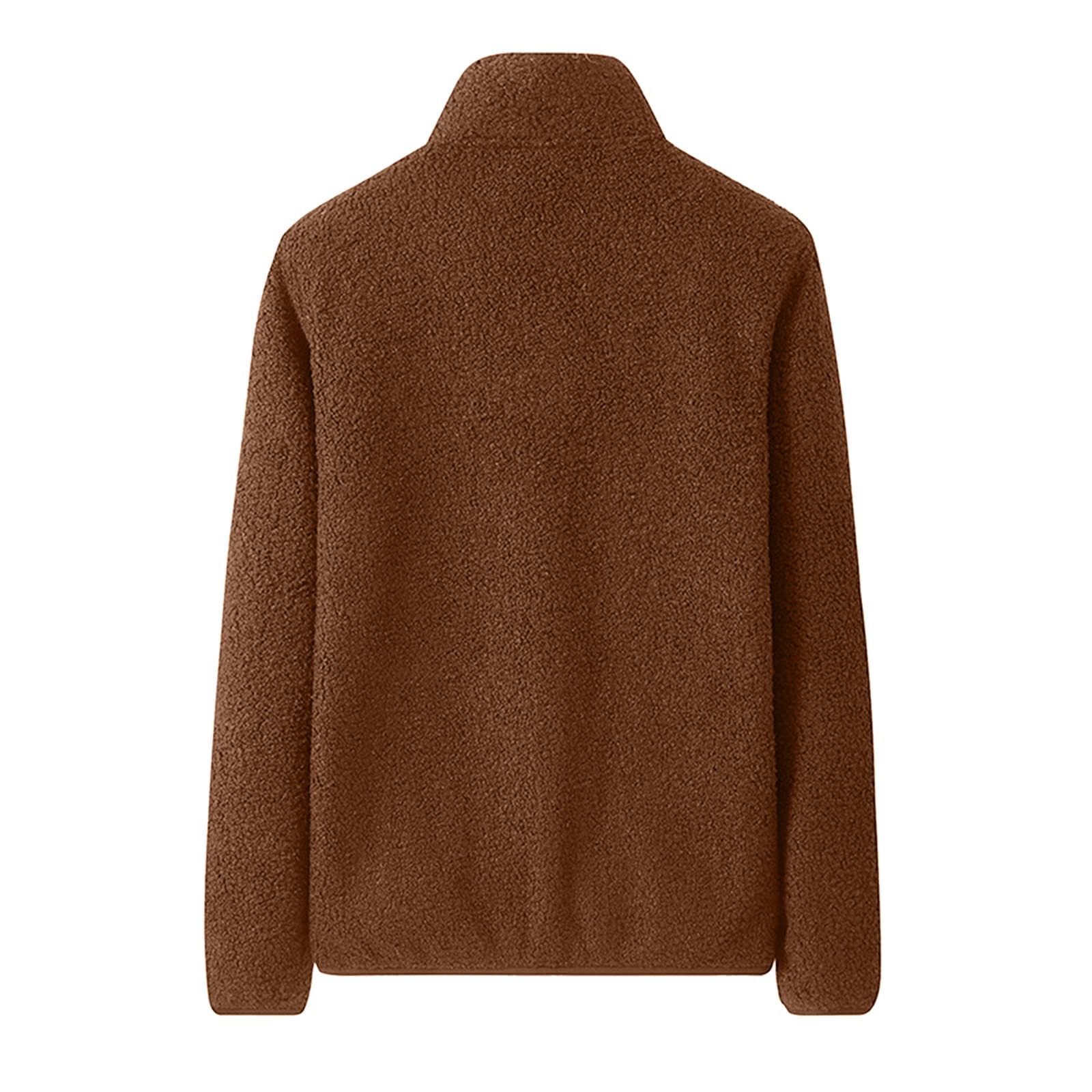 Men's Solid Color Stand Collar Long Sleeve Zipper Coat Jacket for Spring & Winter - Mid Layer Outerwear for Casual Wear, Work & Outdoor Activities