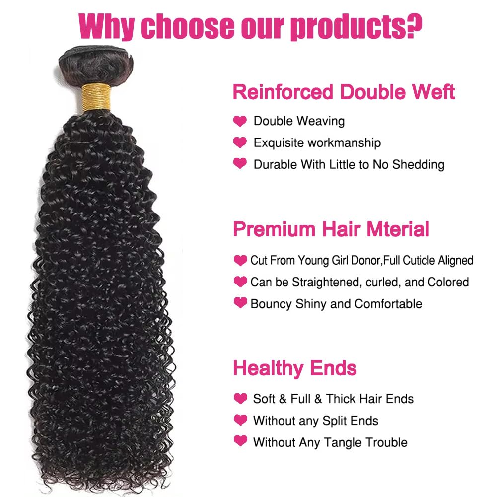 100% Unprocessed Water Wave Human Hair Bundles 12A Grade 28 30 32 Inch - 3 Bundles Natural Black Wet & Wavy Hair Extensions for Styling, Braiding & Everyday Wear