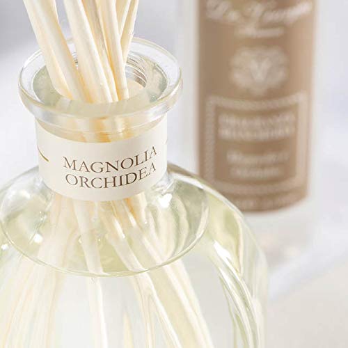 Dr. Vranjes Magnolia Orchidea Scented Reed Diffuser 500ml - Luxury Home Fragrance for Living Room, Bedroom & Office Decor