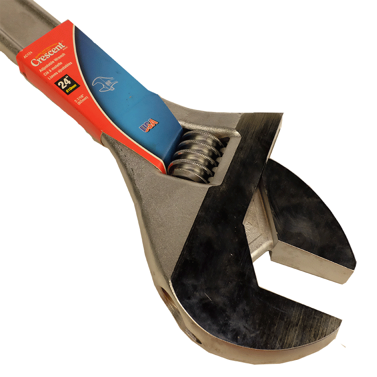 Crescent AC124 24-Inch Chrome Adjustable Wrench - New in Box - Perfect for Plumbing, Automotive Repair & DIY Home Projects