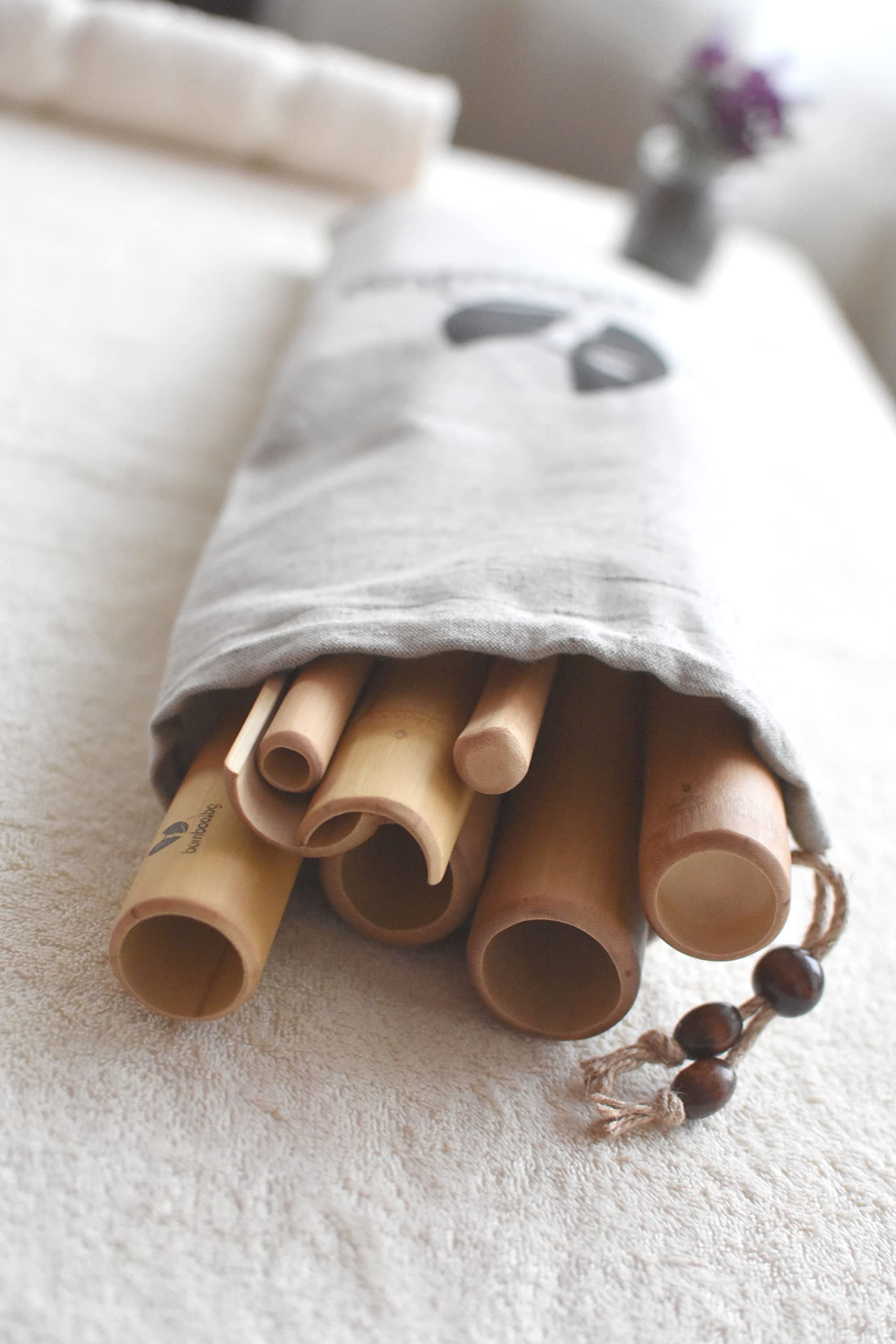 14-Piece Bamboo Wood Massage Stick Set - Natural Wooden Rollers & Sticks for Deep Tissue Massage, Yoga, and Relaxation Therapy