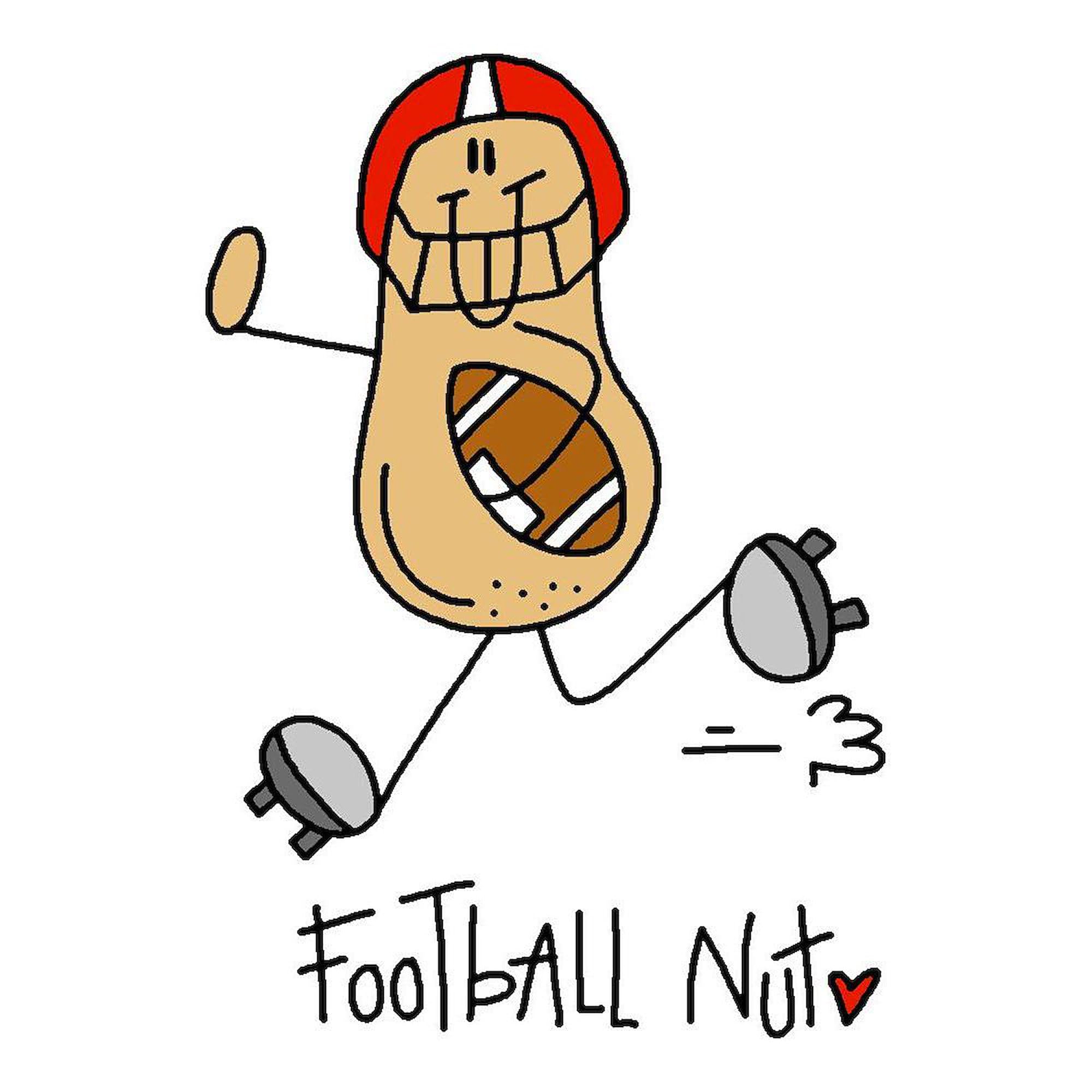 10-Inch Football Nut Wall Clock - Perfect for Living Room, Kitchen, or Office Decor | Sports Fan Gift & Home Accessory
