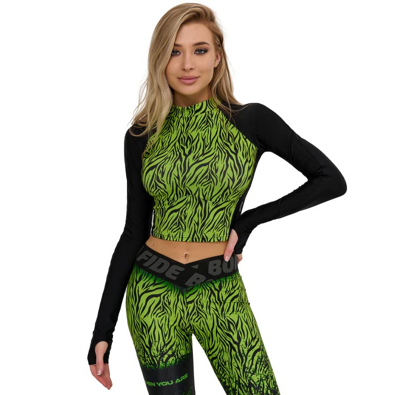 Bona Fide Women's Compression Shirts - Long & Short Sleeve Workout Crop Tops for Gym, Running & Fitness - Moisture Wicking & Breathable Activewear for Yoga, HIIT & Cross Training