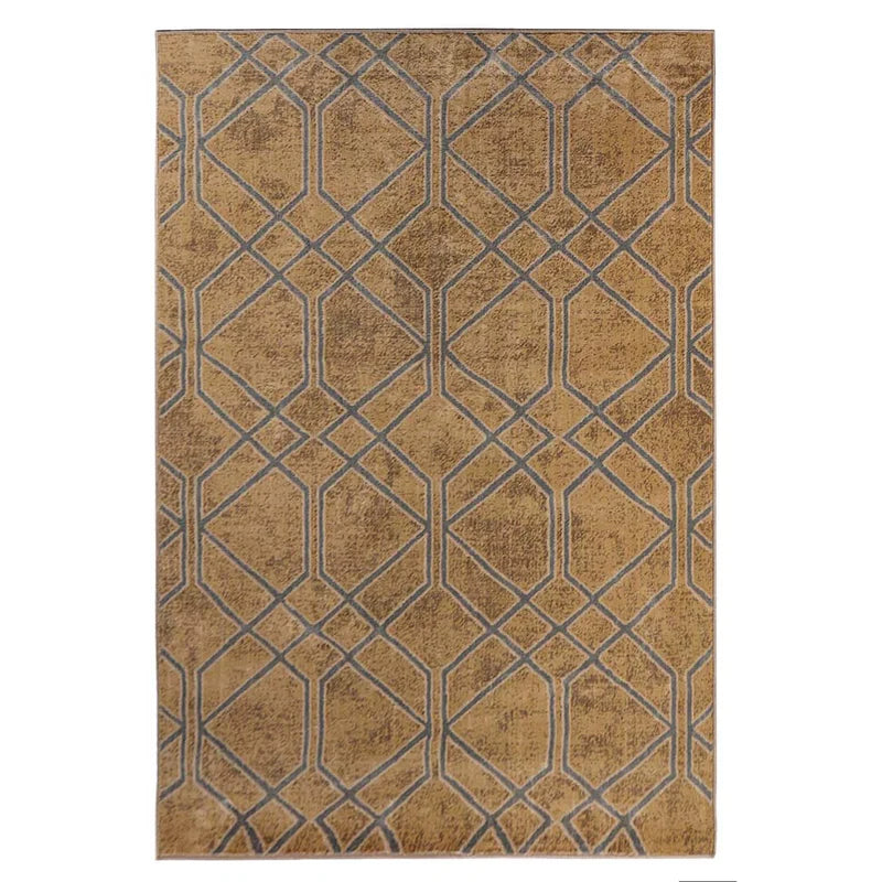 Abner Modern Medallion Indoor Area Rug - Non-Slip Living Room Carpet, Bedroom Runner Rug for Home Decor, Soft & Durable Floor Mat (5'x8', Grey) - Perfect for Living Spaces, Hallways & Entryways