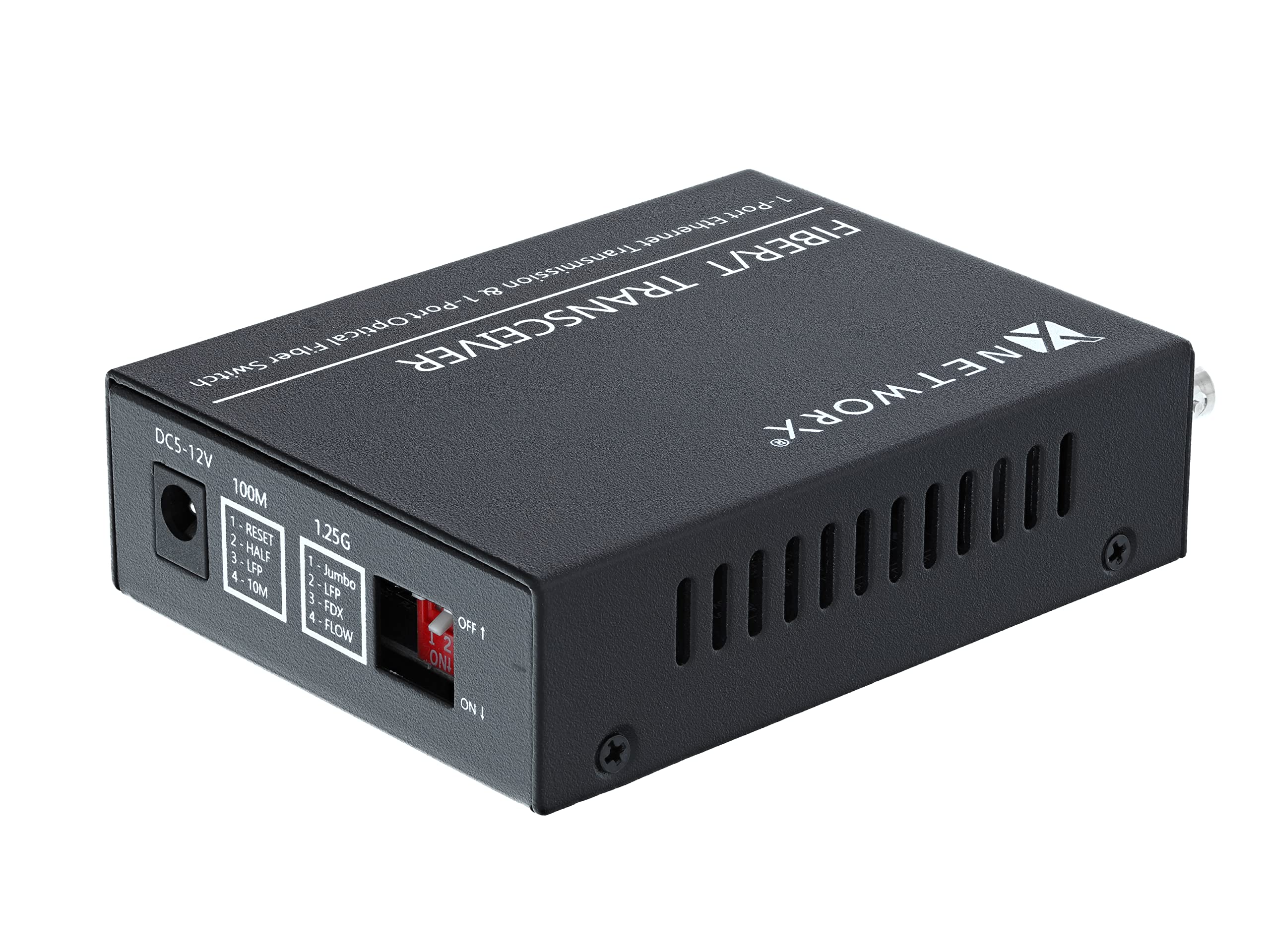 Networx® Gigabit Ethernet Fiber Media Converter | UTP to 1000Base-LX | ST Multimode | 5-Port | High-Speed Network Conversion | Ideal for Office, Data Center & Enterprise Networking