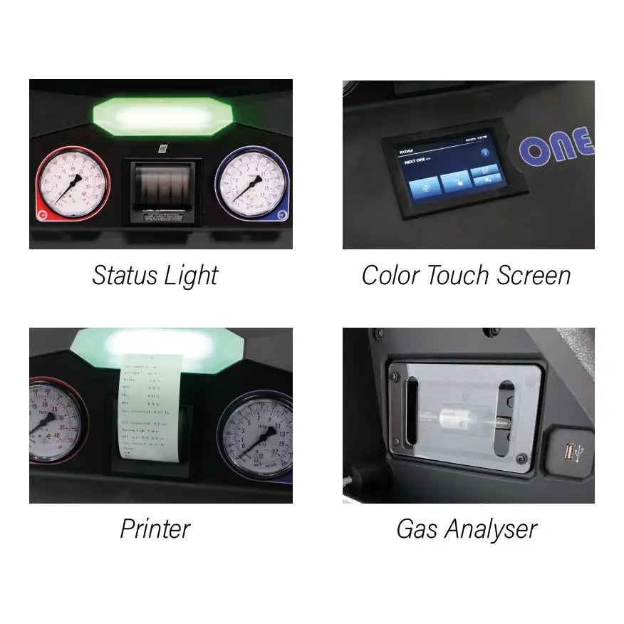 EcoTechnics EEAC830 R1234YF Automotive AC Service Station - Professional Car Air Conditioning Recharging & Maintenance Tool for Auto Shops & DIY Mechanics