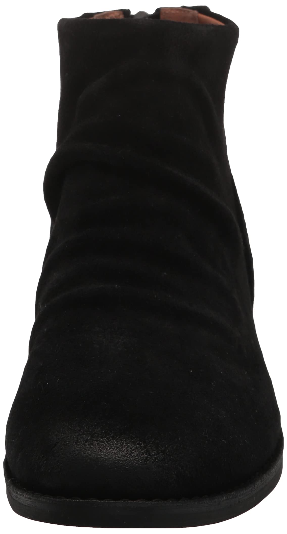 Gentle Souls by Kenneth Cole Women's Emma Zip Ankle Boots - Black Leather Casual Shoes Size 5 | Comfortable & Stylish for Work, Travel & Everyday Wear