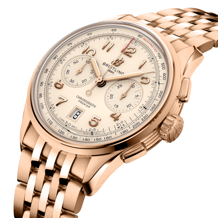 Breitling Premier B01 Chronograph 42mm 18K Rose Gold Men's Luxury Watch - Perfect for Business, Formal Events & Collectors