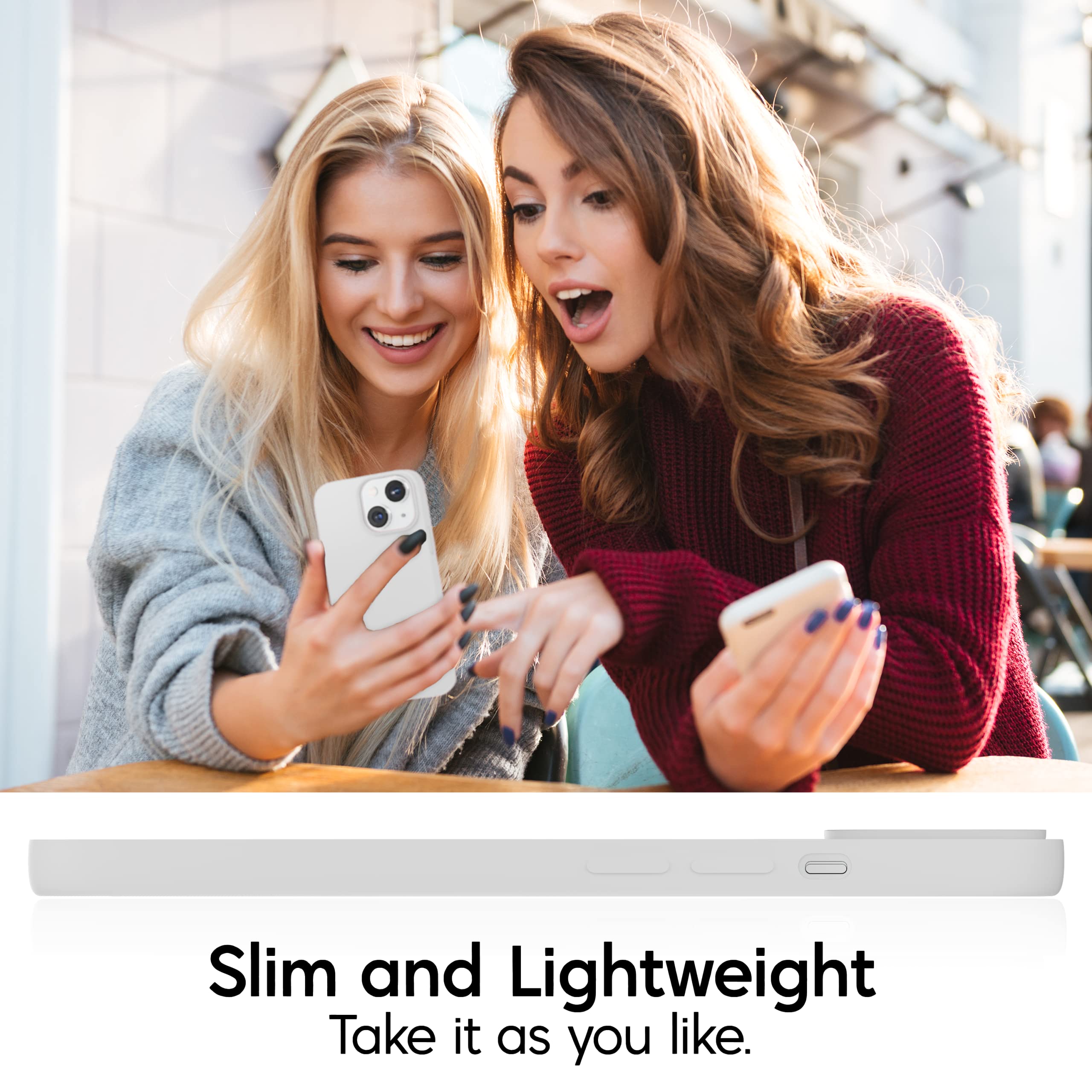 Premium Silicone iPhone 13 Mini Case - Ultra Slim Shockproof Protective Cover with Soft Anti-Scratch Microfiber Lining (5.4 inch, White) | Cute & Durable Phone Case for Men & Women | Perfect for Daily Use, Travel & Outdoor Activities