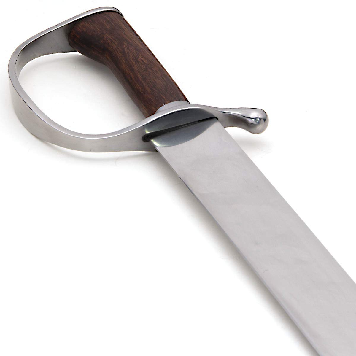 Hand Forged Steel Bowie Knife with Leather Scabbard - Historical Tactical Hunting Military D-Guard Knife | Outdoor Survival, Camping, Bushcraft & Collection Use
