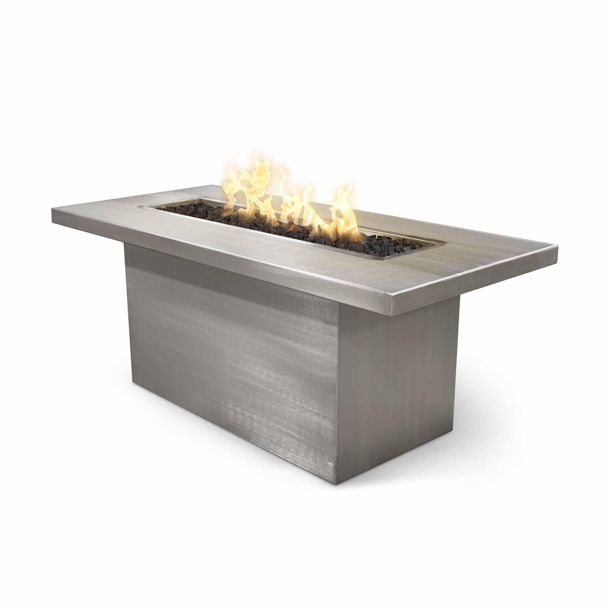 Bella Linear Metal Outdoor Fire Table - Modern Patio Heater for Backyard, Deck, or Garden - Perfect for Outdoor Gatherings & Relaxation